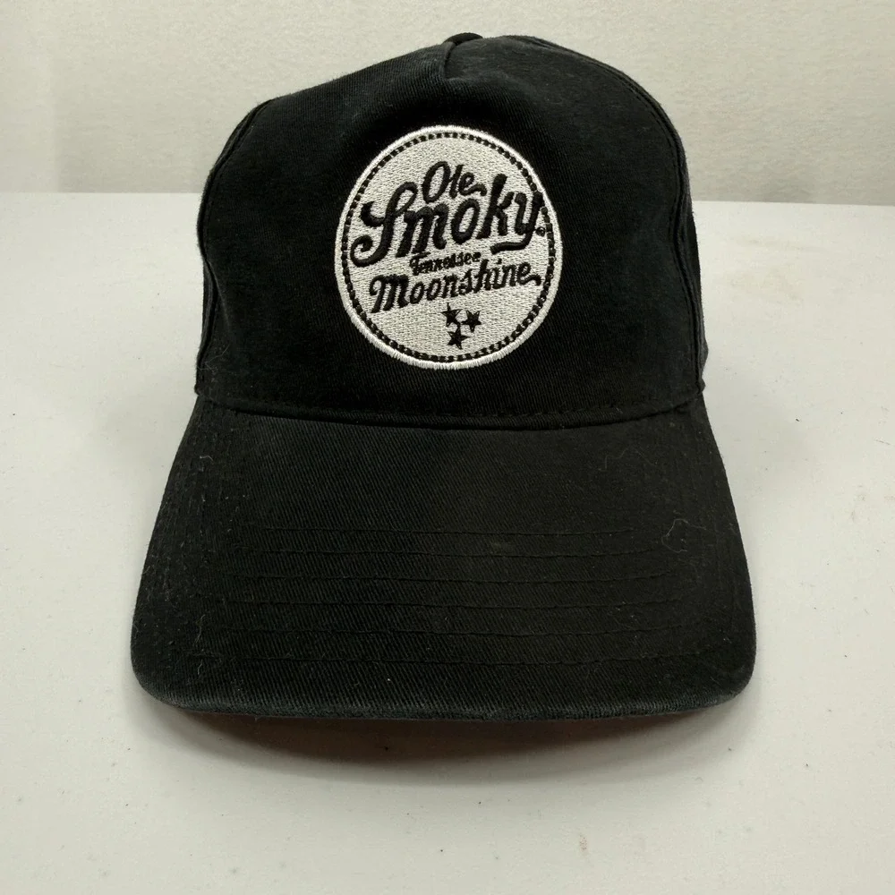 Ole Smoky Tenessee Moonshine Baseball‎ Cap Mens OSFM Black Pass The Jar Hat